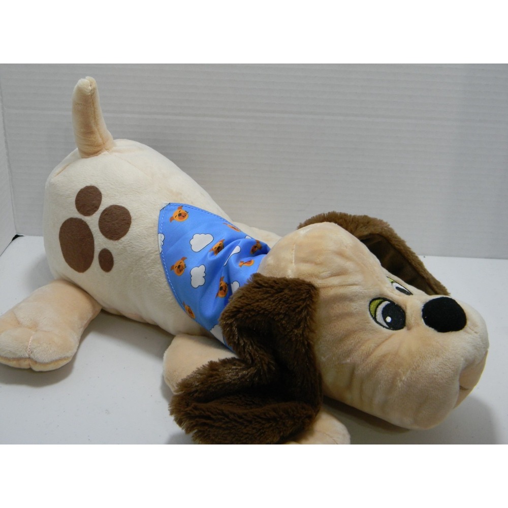 Pound Puppies Plush Dog 15" Stuffed‎ Animal Blue Bandana 2023 Hasbro Basic Fun